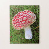 Fallen Agarius / Amanita Muscaria Roter Pilz Puzzle (Vertikal)