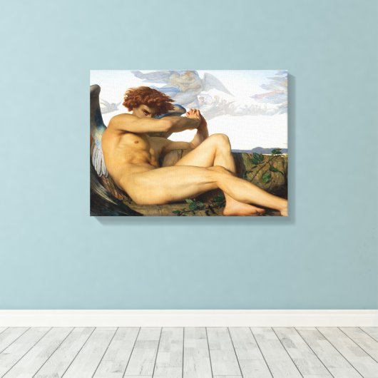 Fallen Angel Alexandre Cabanel Original Leinwanddruck (Insitu (Holzboden))
