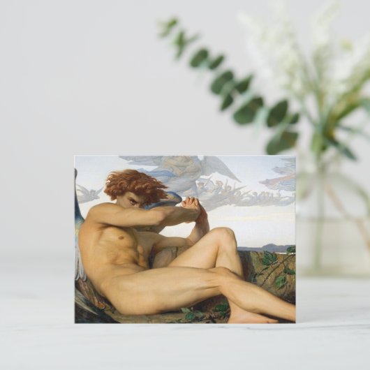Fallen Angel Alexandre Cabanel Original Postkarte (Stehend Vorderseite)
