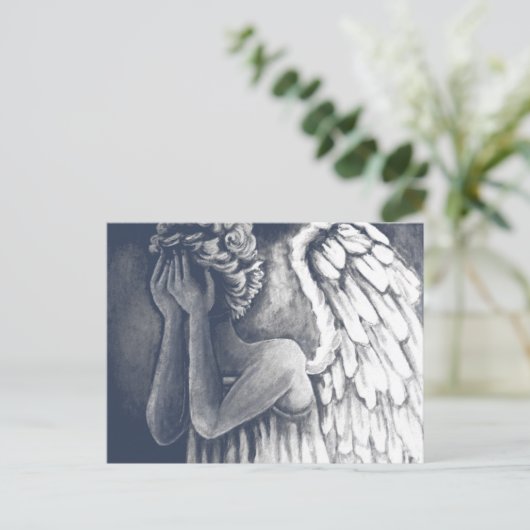 Fallen, Angel Art Postcard Postkarte (Stehend Vorderseite)