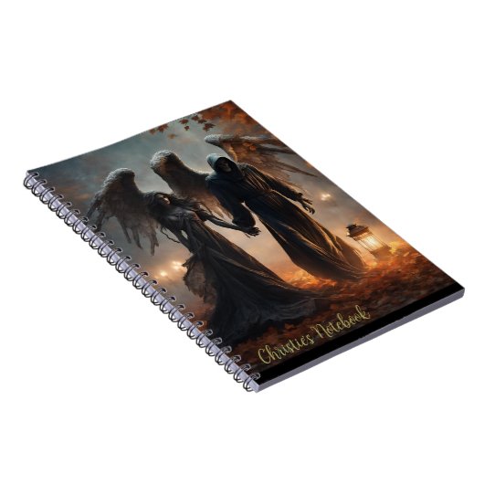 Fallen Angel Couple Notizblock (Rechte Seite)