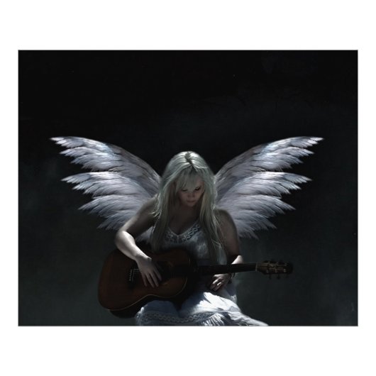 Fallen Angel "dark gitar" Fotodruck (Vorne)