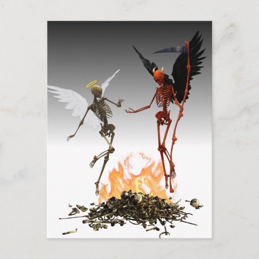 Fallen Angel Demon Devil Halloween Postkarte (Vorderseite)