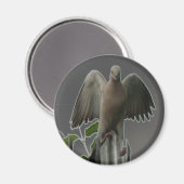 Fallen Angel Dove Magnet (Vorderseite/Rückseite)