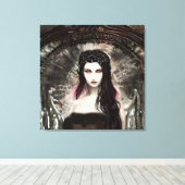 Fallen Angel | Dunkle Kunst Leinwanddruck (Insitu (Holzboden))