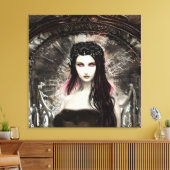 Fallen Angel | Dunkle Kunst Leinwanddruck (Insitu (Wohnzimmer))