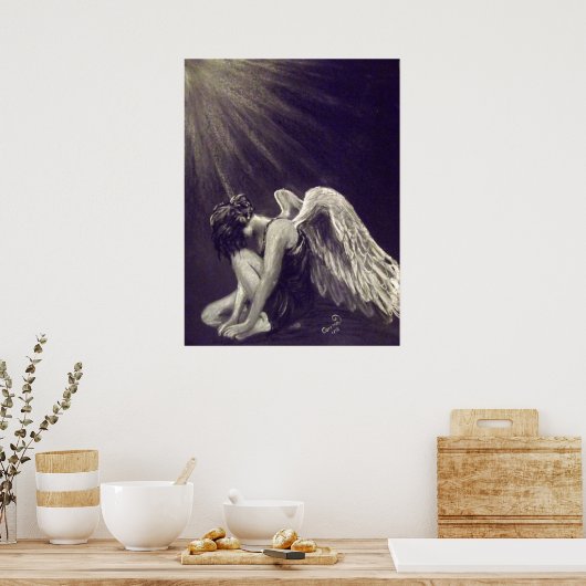 Fallen Angel - Entwurf 2 Poster (Küche)
