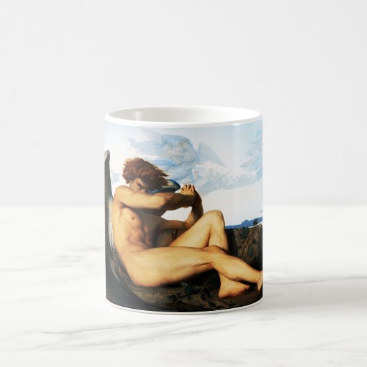 Fallen Angel Gemälde von Alexandre Cabanel Kaffeetasse (Mittel)