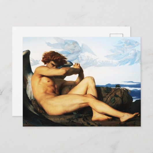 Fallen Angel Gemälde von Alexandre Cabanel Postkarte (Vorne/Hinten)