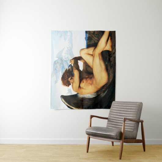 Fallen Angel Gemälde von Alexandre Cabanel Wandteppich (Beispiel)