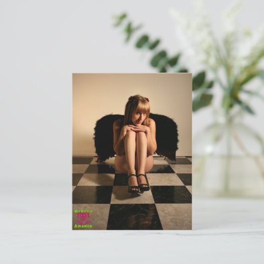 Fallen Angel Postcard Postkarte (Stehend Vorderseite)