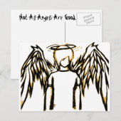Fallen Angel Yellow Postkarte (Vorne/Hinten)