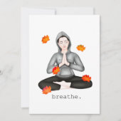 fallen. Atmen Dankeskarte (Vorderseite)