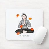 fallen. Atmen Mousepad (Mit Mouse)