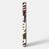 Fallen Blätter Muster Herbstfarben auf Weiß Case-Mate iPhone Hülle (Rückseite / Links)