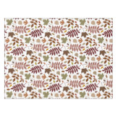 Fallen Blätter Muster Herbstfarben auf Weiß Tischdecke (Vorderseite (Horizontal))