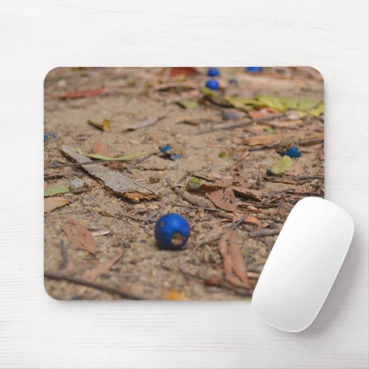 Fallen Blueberries Mousepad (Mit Mouse)