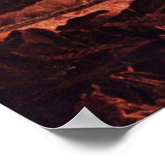 Fallen Engel in Hell von John Martin Poster (Ecke)