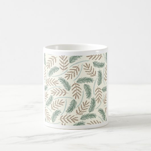 Fallen Fern Muster Kaffeetasse