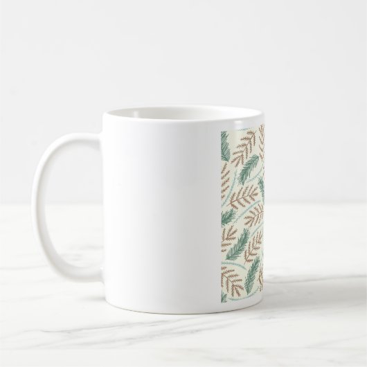 Fallen Fern Muster Kaffeetasse (Links)