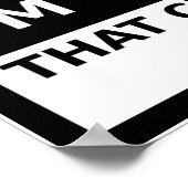 Fallen in einigen Gefühlen Funny Poster (Ecke)