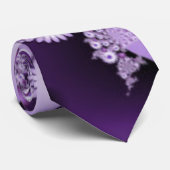 Fallen in Liebe-abstraktes Blumen-u. Herz-Fraktal Krawatte (Gerollt)