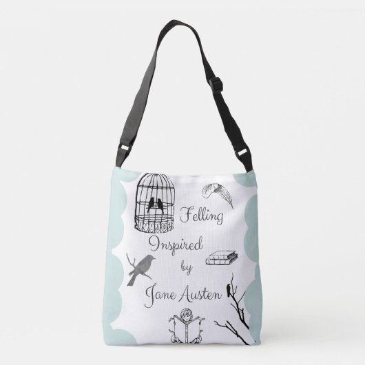 Fällen inspiriert von Jane Austen Tragetaschen Mit Langen Trägern (Rückseite)