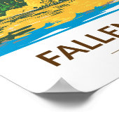 Fallen Leaf Lake California Vintag Poster (Ecke)