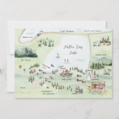 Fallen Leaf Lake | Hochzeitskarte Einladung (Vorderseite)