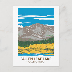 Fallen Leaf Lake Kalifornien Vintage Postkarte
