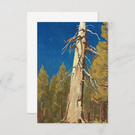 Fallen Leaf von Maynard Dixon Begleitkarte (Vorne/Hinten)