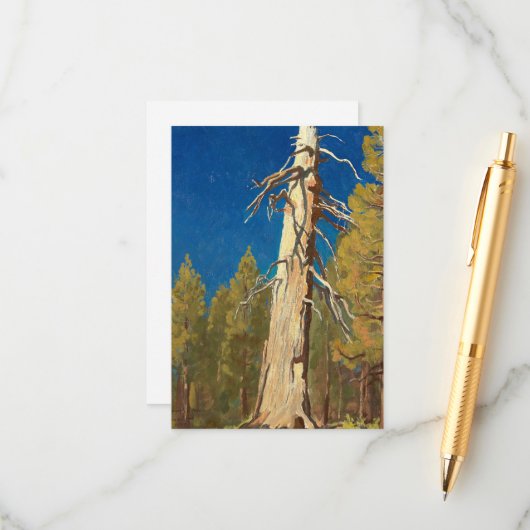 Fallen Leaf von Maynard Dixon Begleitkarte (Vorderseite/Rückseite Beispiel)