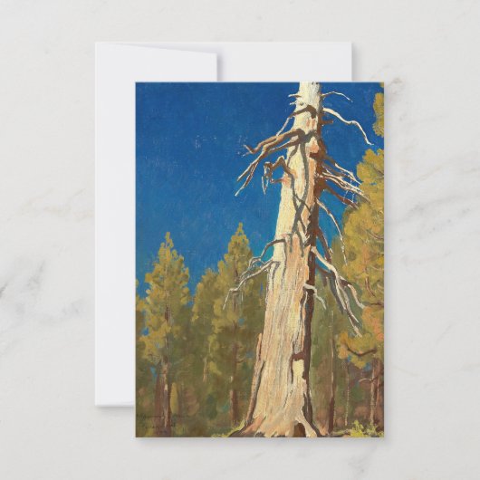 Fallen Leaf von Maynard Dixon Dankeskarte (Vorderseite)