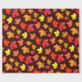 Fallen Leaves Autumn Geschenkpapier (Flach)