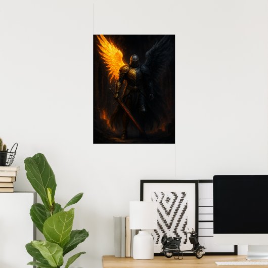 Fallen Light Warrior Poster (Heimbüro)