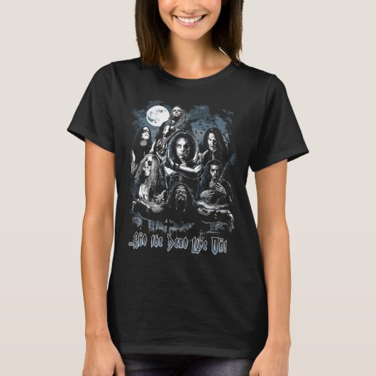 Fallen Metal Legends Tribute Womens T - Shirt Blac (Vorderseite)