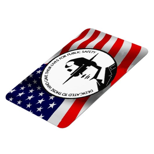 FALLEN POLIZEBEAMTE MAGNET (Linke Seite)