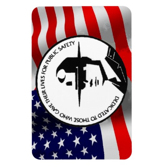 FALLEN POLIZEBEAMTE MAGNET (Vertikal)