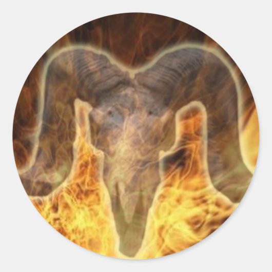 fallen runder aufkleber (Vorderseite)