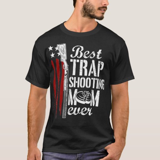 Fallen Shooting Mama Gun Rights American Flag Day T-Shirt (Vorderseite)