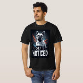 Fallen Sie auf: Fetter Hundemaskottchen T-Shirt (Vorne ganz)