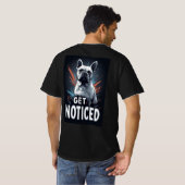 Fallen Sie auf: Fetter Hundemaskottchen T-Shirt (Schwarz voll)