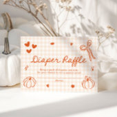 Fallen Sie ein kleines Pumpkin Baby Dusche Windel Begleitkarte