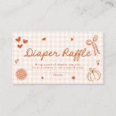 Fallen Sie ein wenig Süsse Pie Baby Dusche Windeln Begleitkarte (Vorderseite)