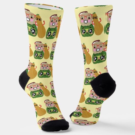 fallen socken (Gewinkelt)