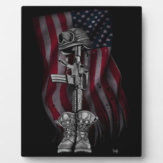 Fallen Soldier Easel Fotoplatte