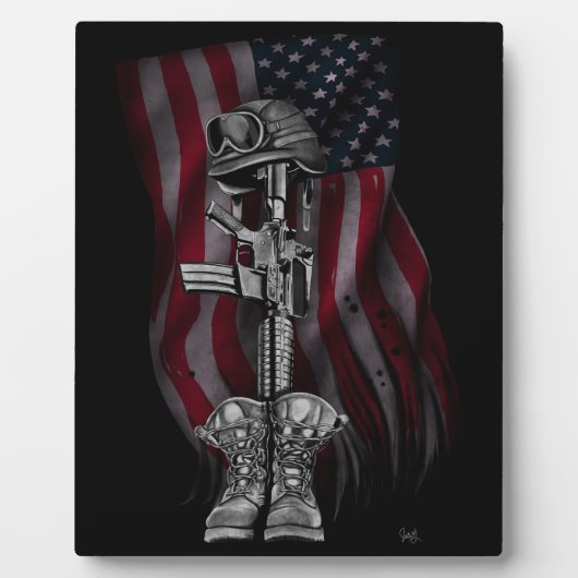 Fallen Soldier Easel Fotoplatte (Vorderseite)