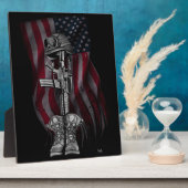 Fallen Soldier Easel Fotoplatte (Seite)