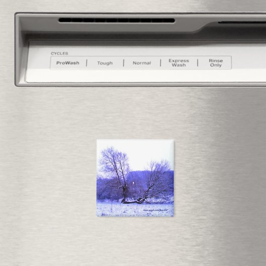 Fallen Tree Blue Magnet (In Situ (Geschirrspüler))