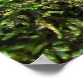 Fallen Tree in Autumn Moss  - Personalised Poster (Ecke)